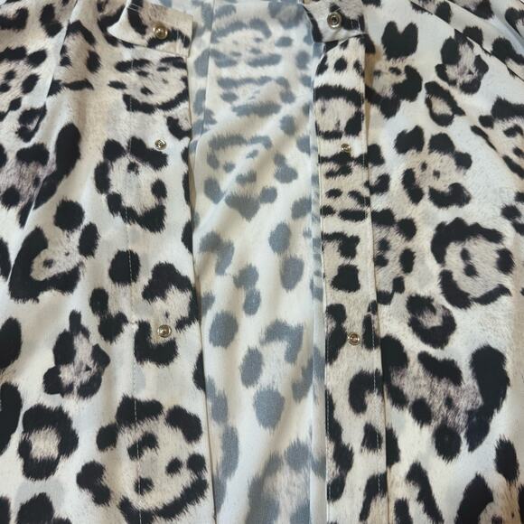 Baja East Animal Print Mini Shift Dress Size 00 - Picture 5 of 9